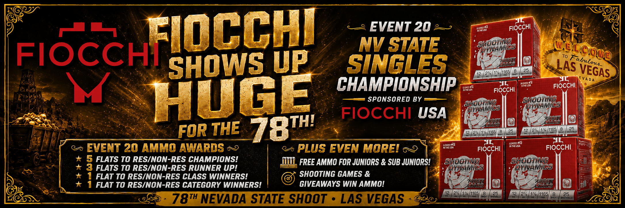 Fiocchi — Championship sponsor of the 78th Nevada State Shoot