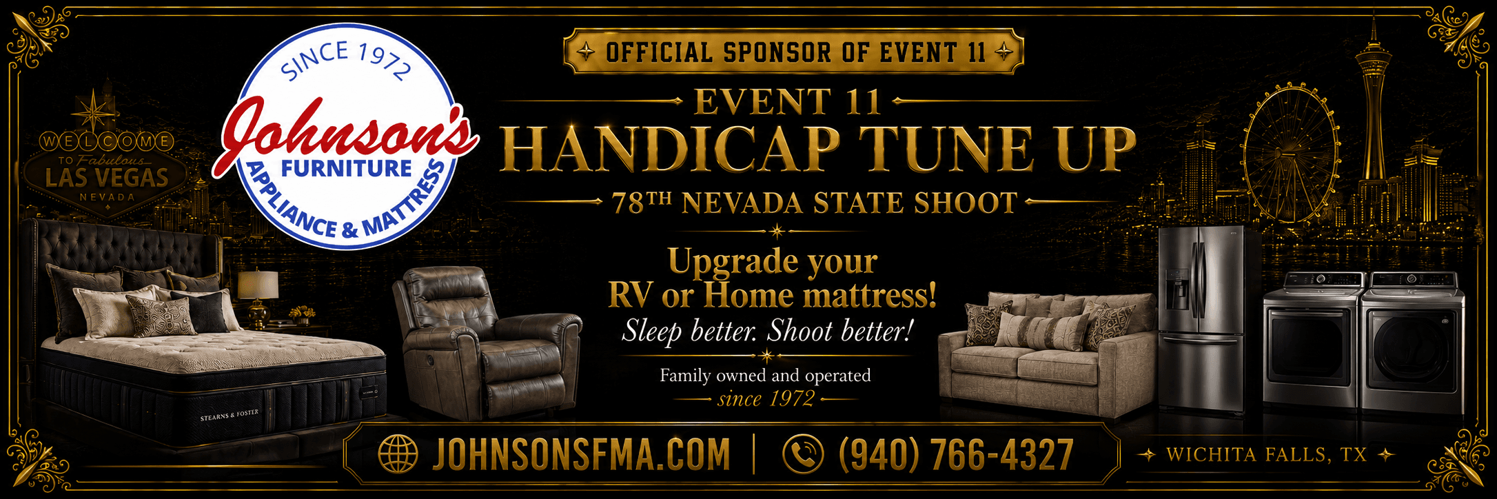 Johnson's Furniture, Appliance & Mattress — Event Presenting sponsor of the 78th Nevada State Shoot