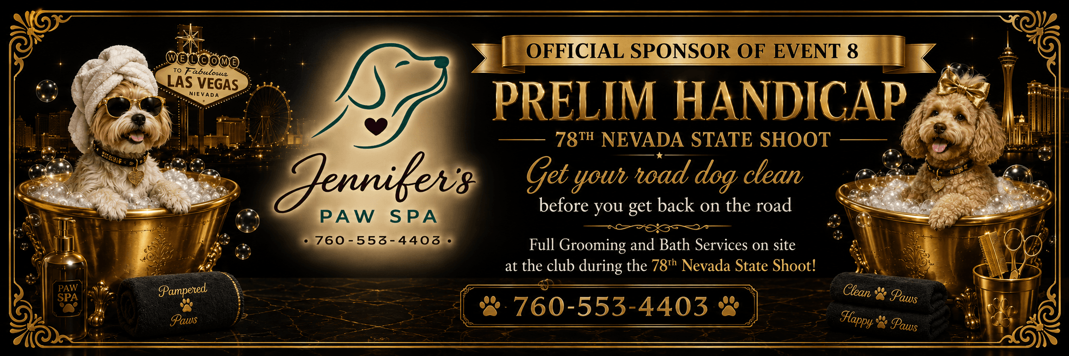 Jennifer's Paw Spa — Event Presenting sponsor of the 78th Nevada State Shoot