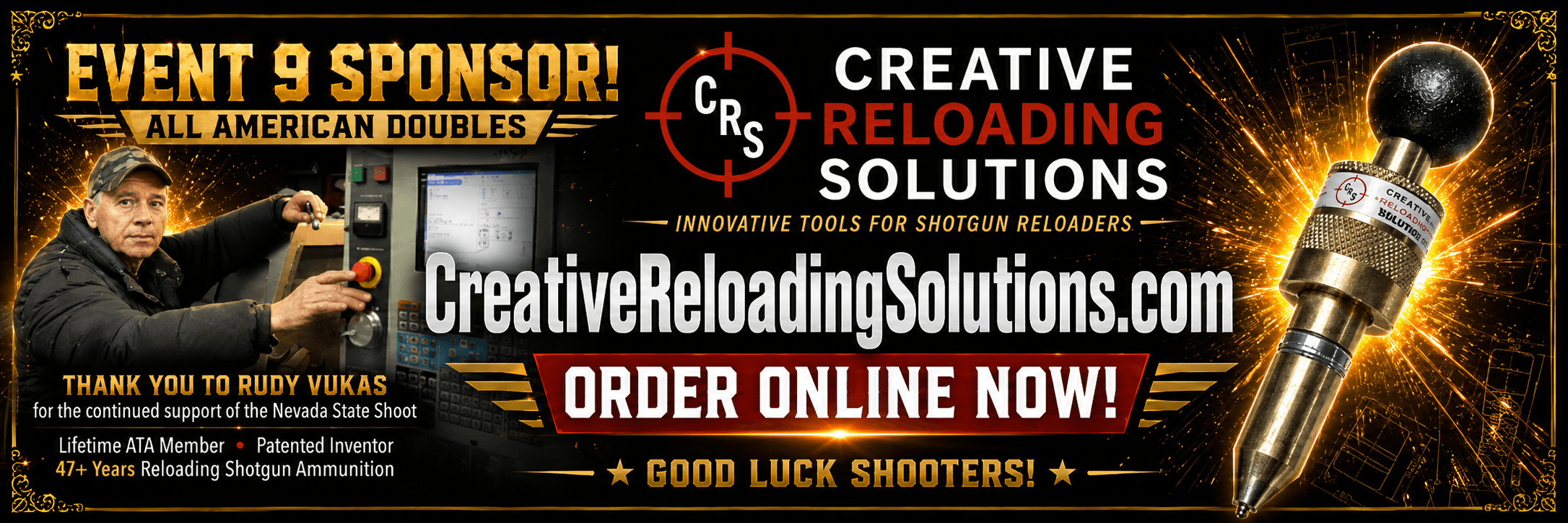 Creative Reloading Solutions — Event Presenting sponsor of the 78th Nevada State Shoot
