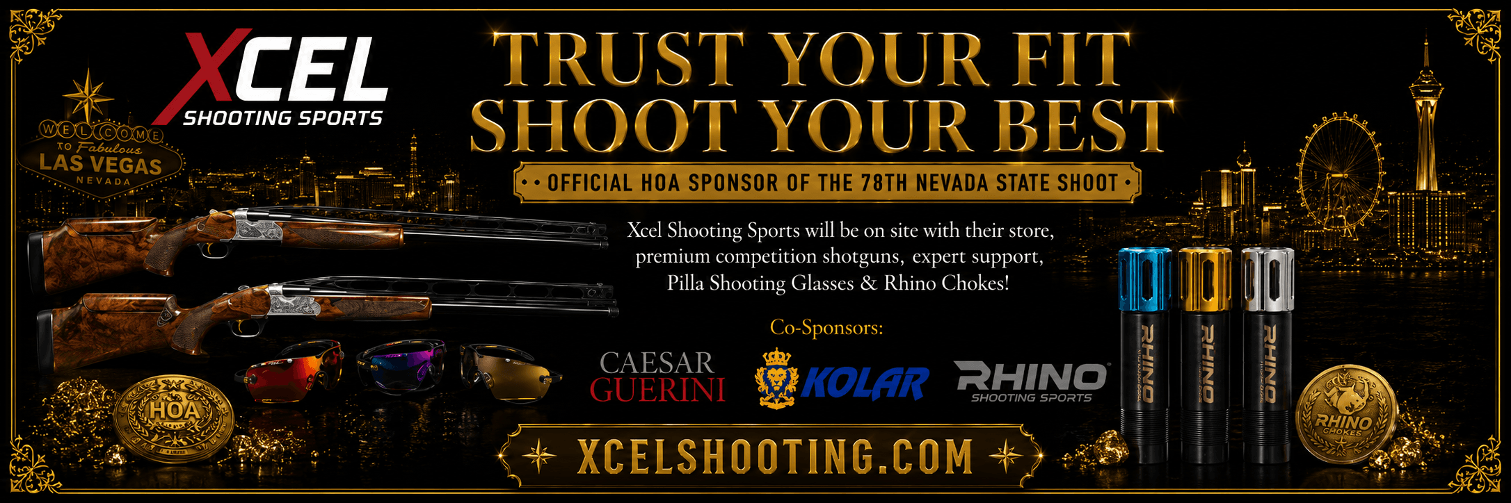 Xcel Shooting Sports — HOA/HAA sponsor of the 78th Nevada State Shoot
