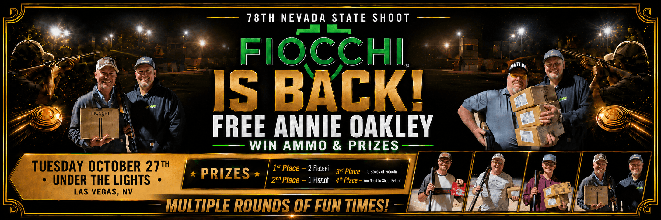 Fiocchi Free Annie Oakley — Special Event sponsor of the 78th Nevada State Shoot